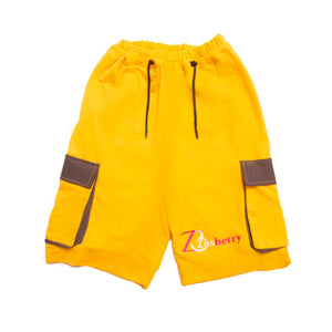 Zasberry Brand Name Yellow Men's Shorts