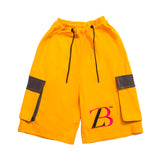 Zasberry Yellow Men's Shorts With Logo