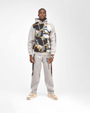 Zasberry Royal Marble Hoodie Set- Grey & Gold Edition