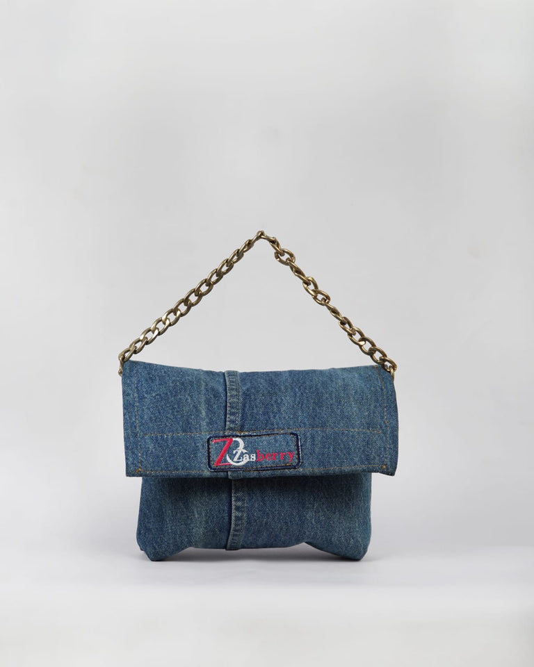 Zasberry Exotic Embroidery Logo Jean Bag