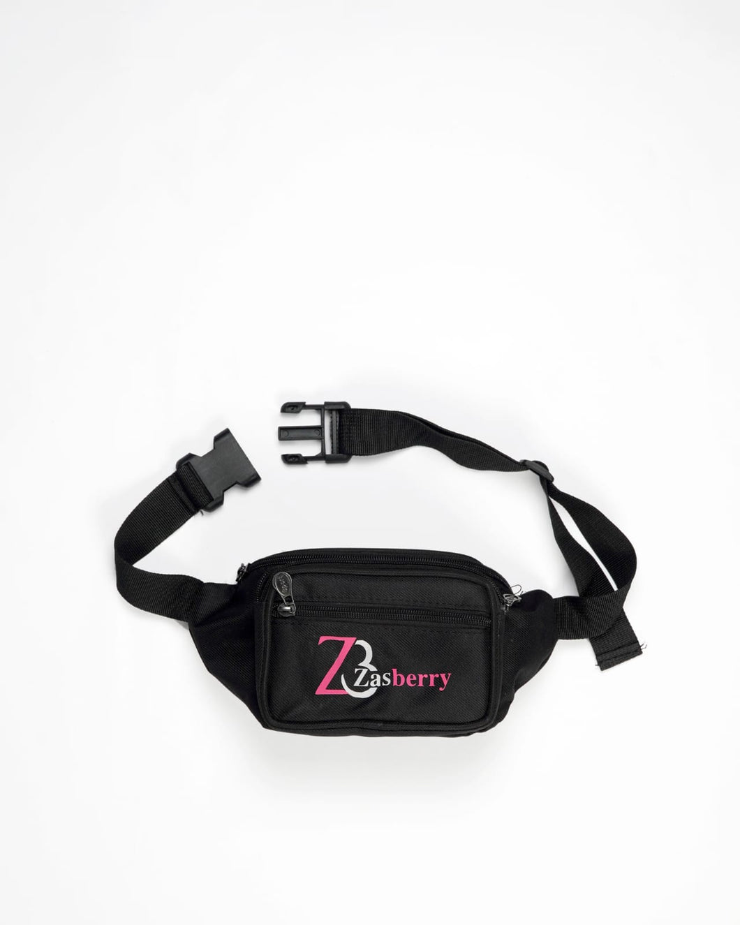 Zasberry Printed Logo Waist Bag Black