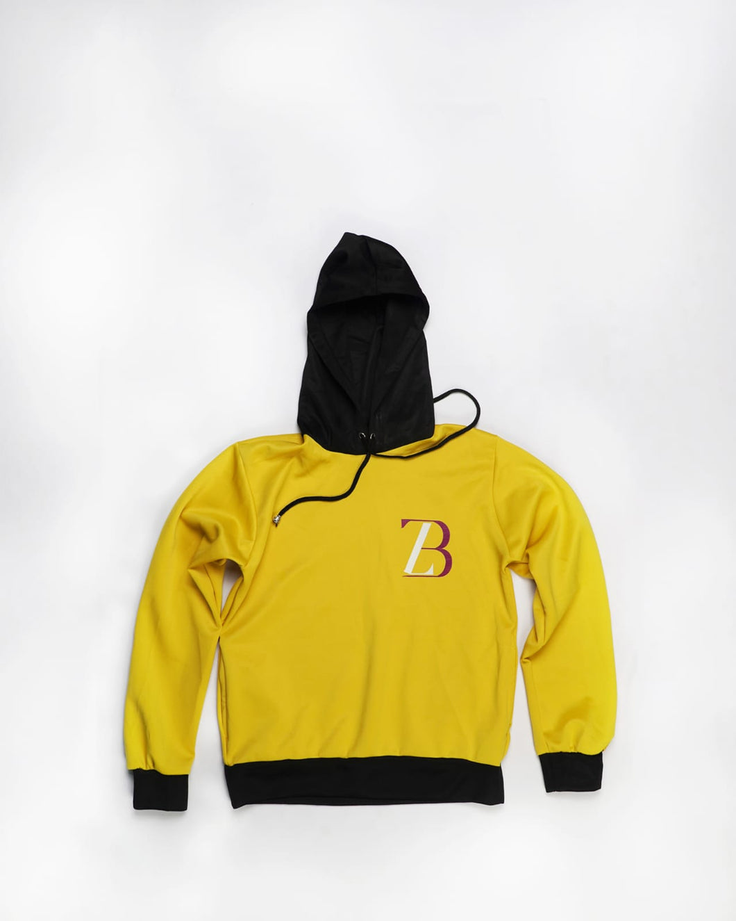Zasberry Yellow/Black Logo Print Hoodie