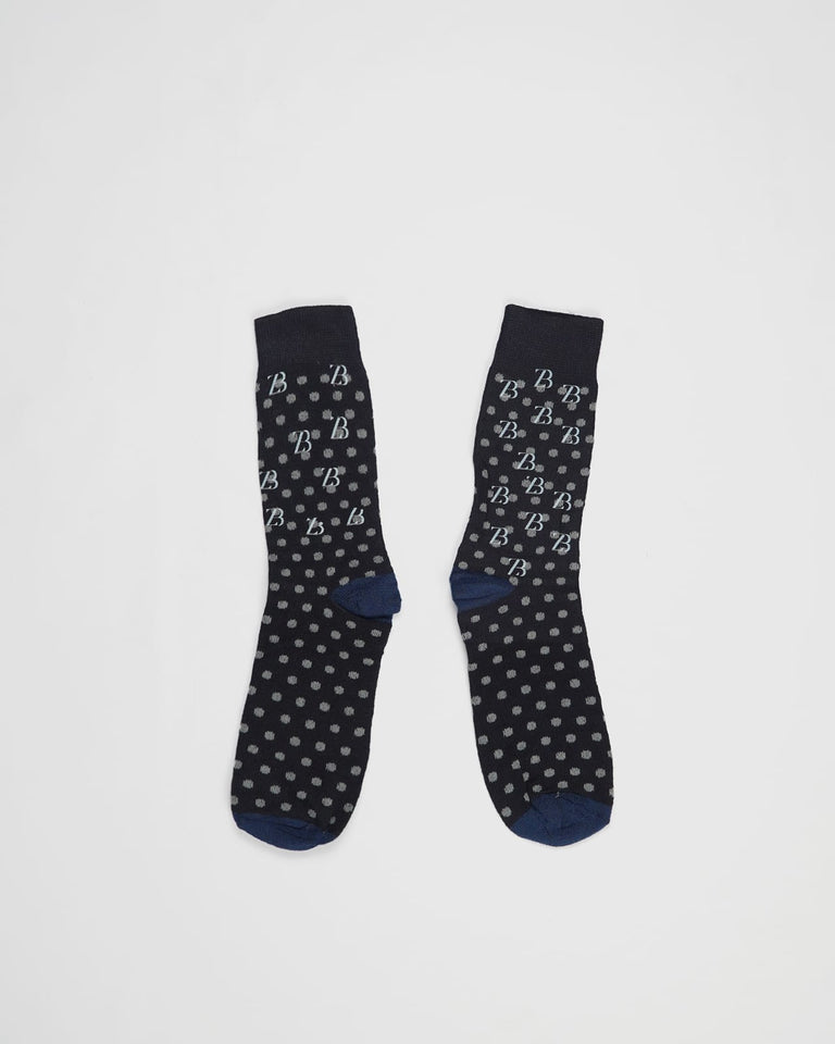 Zasberry Purple/Black/White Logo Stockings