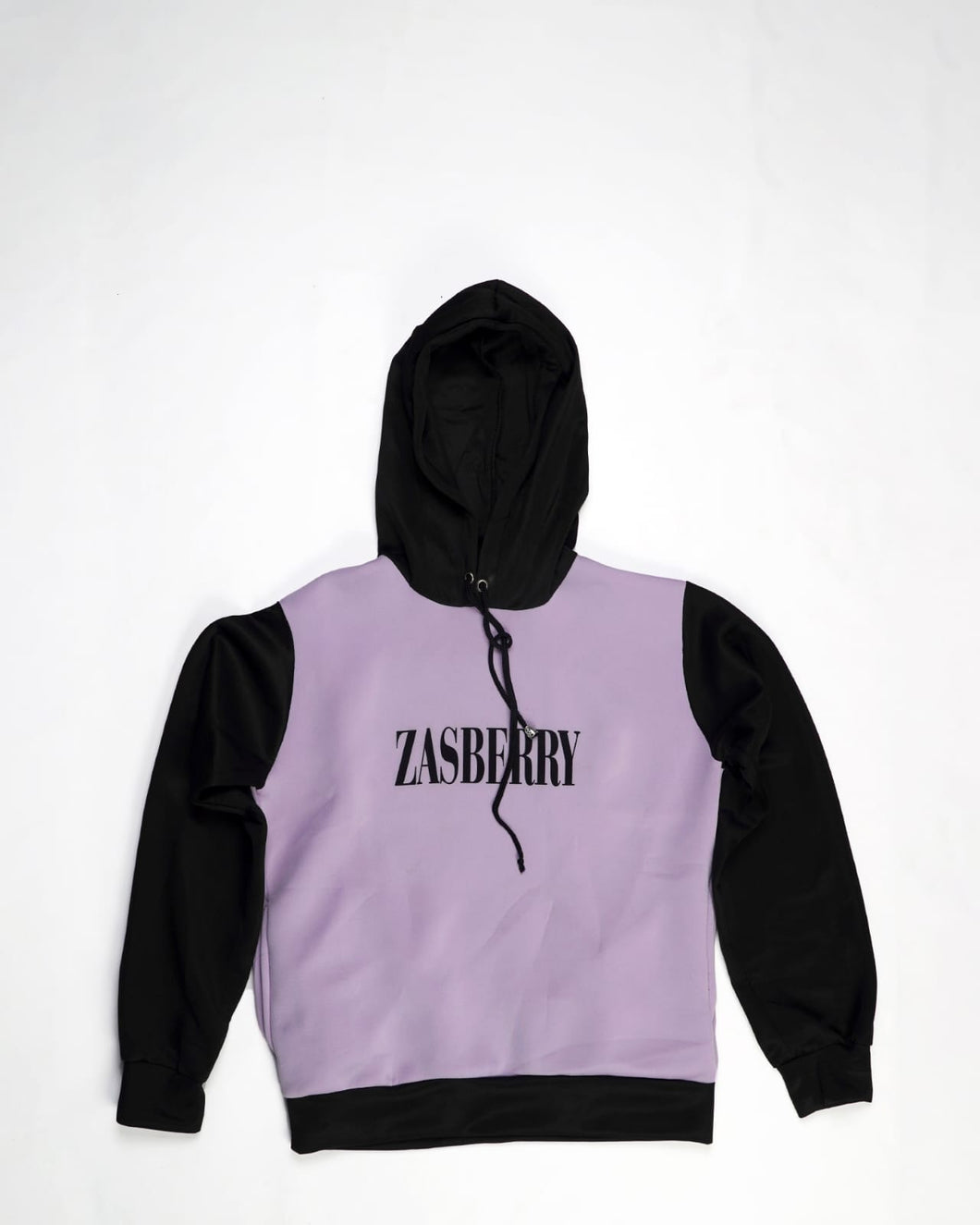 Zasberry Light Purple/Black Hoodie Top