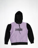 Zasberry Light Purple/Black Hoodie Top