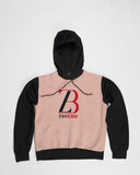 Zasberry Unisex Hoodie Top In Light Purple/Black Hand In Colored Logo Print