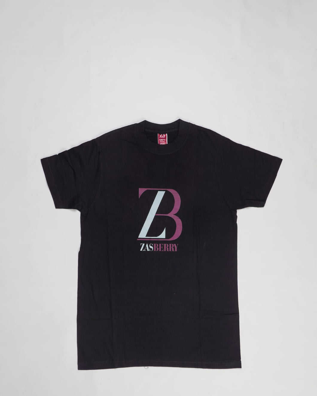 Zasberry Unisex Black T-Shirt With Logo