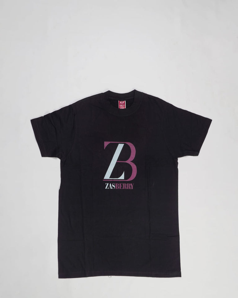 Zasberry Unisex Black T-Shirt With Logo