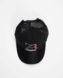 Zasberry Print Logo Black Face Cap