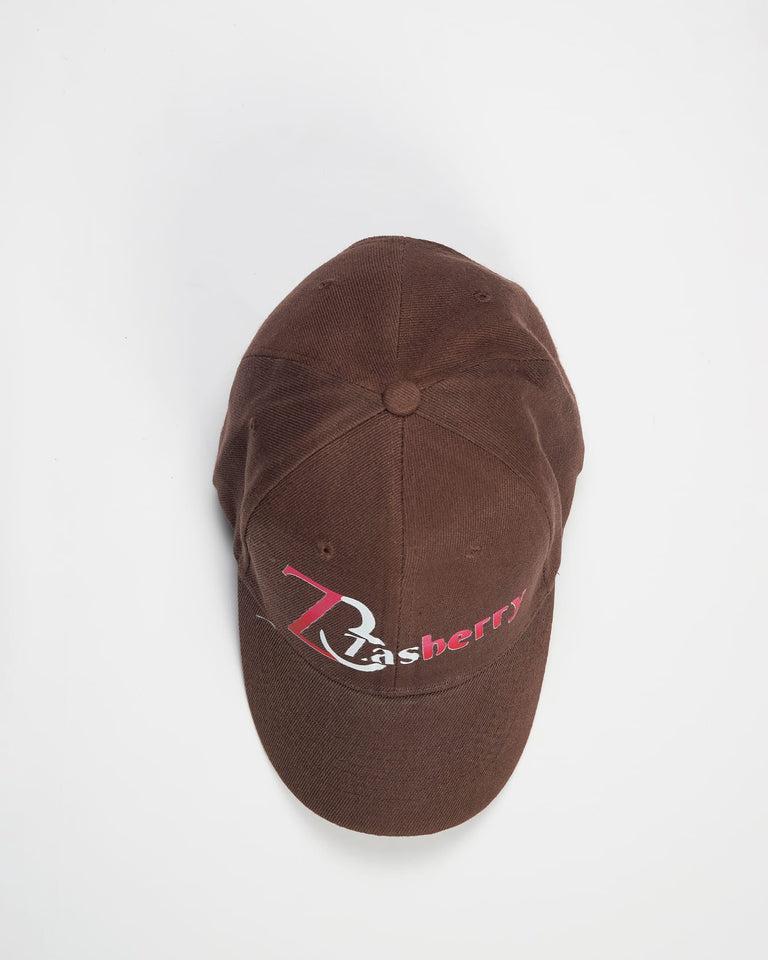 Zasberry Brown Face Cap With Print Logo