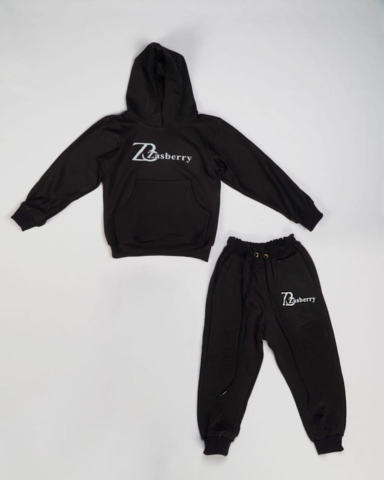 Zasberry Unisex Kid's Hoodies Set With Logo