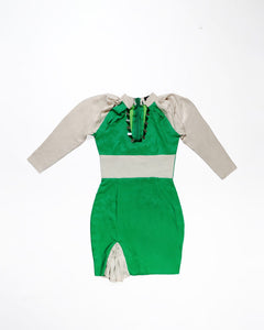 Zasberry Luxury Two Stone Silk Dress