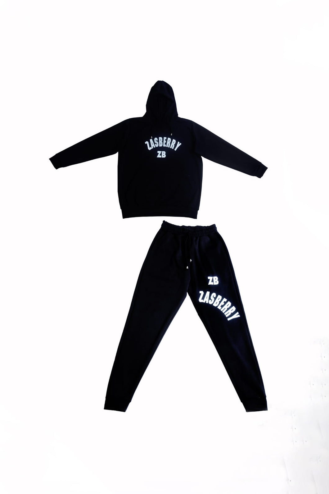 Zasberry Hoodie Two Piece Set With Print Logo