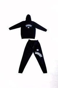 Zasberry Hoodie Two Piece Set With Print Logo