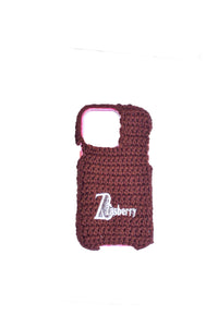 Zasberry Monogram Logo Crochet Phone Case