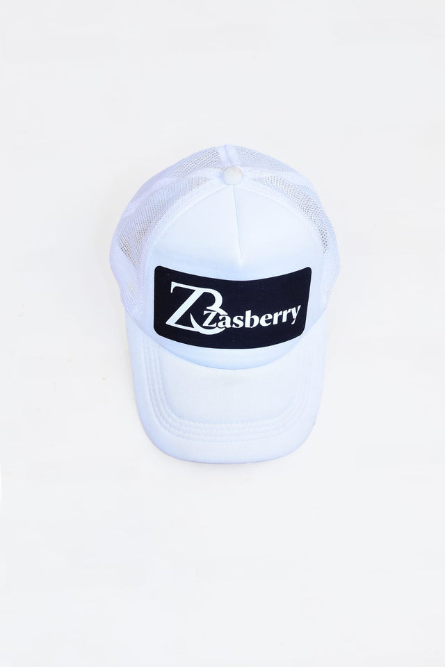 Zasberry Print Logo White Face Cap