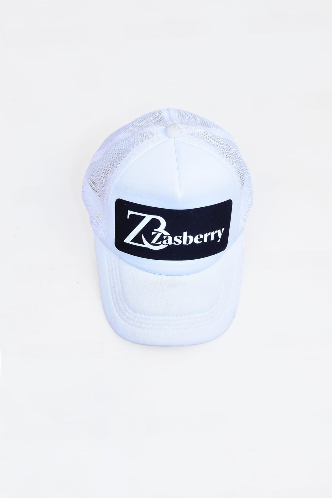 Zasberry Print Logo White Face Cap