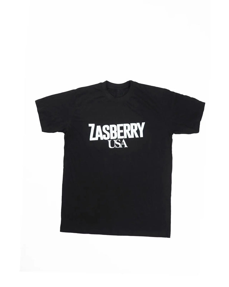 Zasberry USA Logo Polo Shirt Black