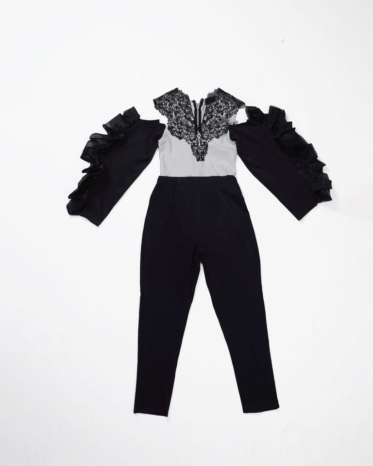 Zasberry Butterfly Hand Jumpsuit