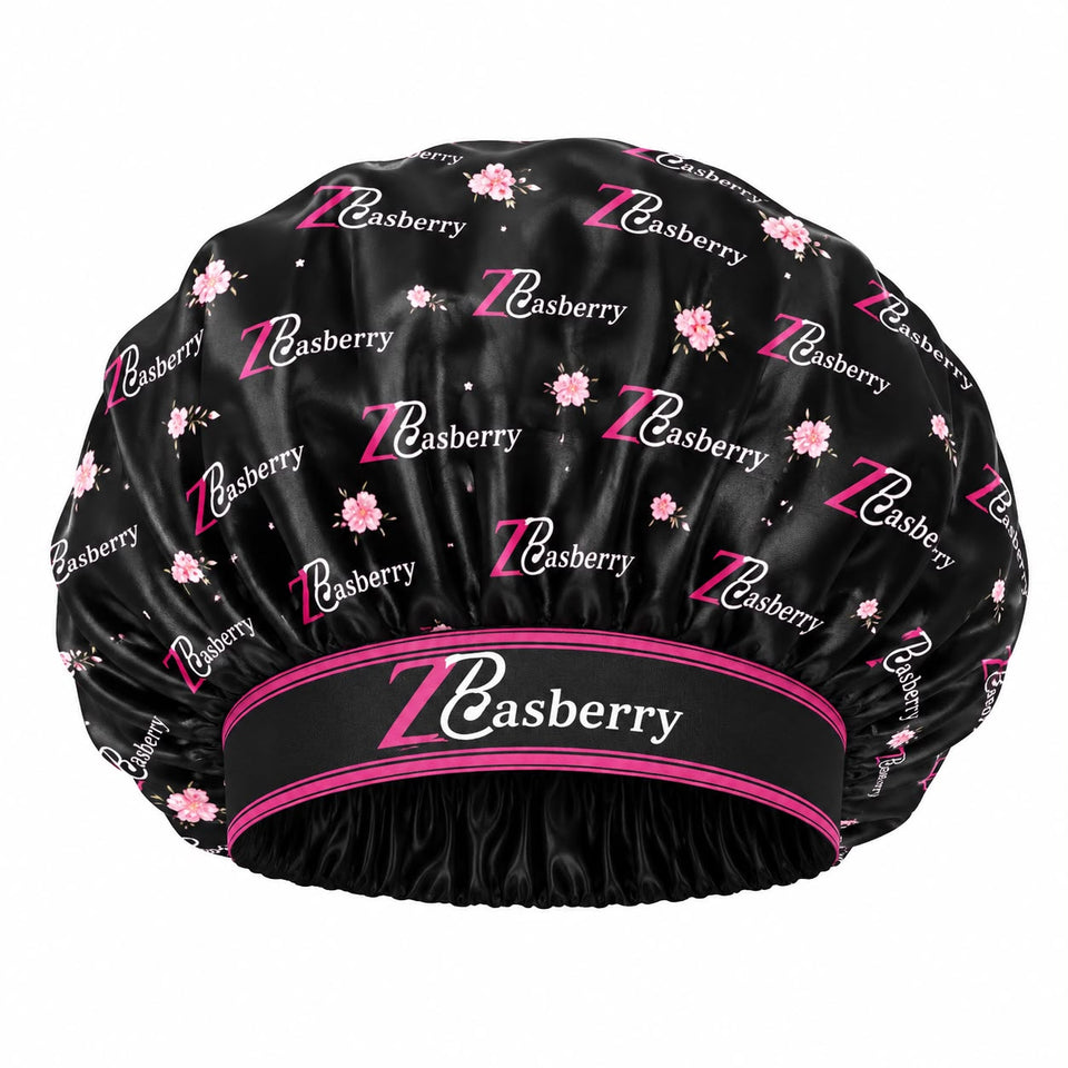 Zasberry® Luxury Satin Sleep Bonnet – Signature Floral Edition