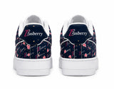 Zasberry Blossom Signature Leather Sneakers – Luxury Floral Designer Low-Top Trainers