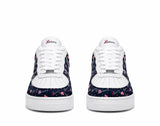 Zasberry Blossom Signature Leather Sneakers – Luxury Floral Designer Low-Top Trainers