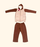 Zasberry Kids Mocha Luxe Hoodie Set