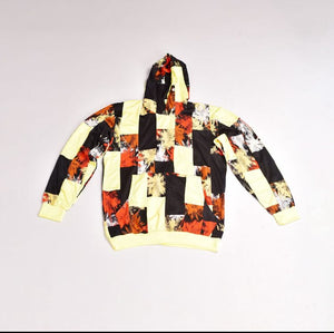 Zasberry Mosaic Print Statement Hoodie