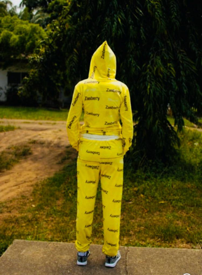 Zasberry Neon Luxe Signature Tracksuit – Yellow Edition