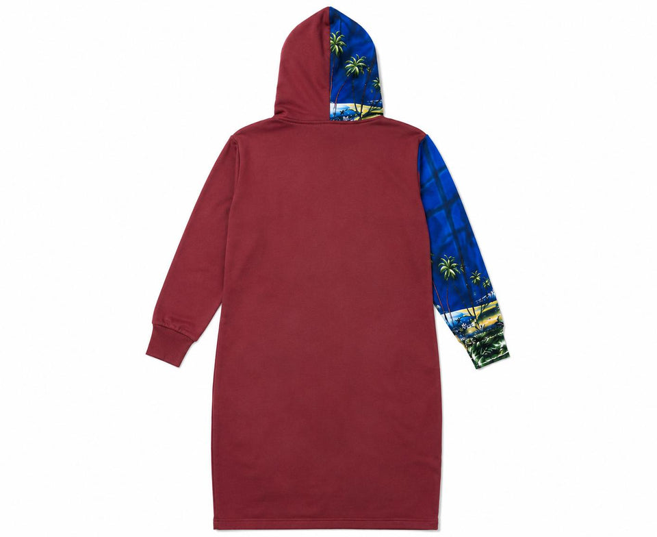 Zasberry Luxe double Art Colorblock Hooded Dress – Premium Statement
