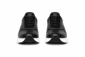 Zasberry® Noir Platform Leather Sneakers