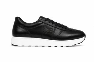 Zasberry® Noir Platform Leather Sneakers