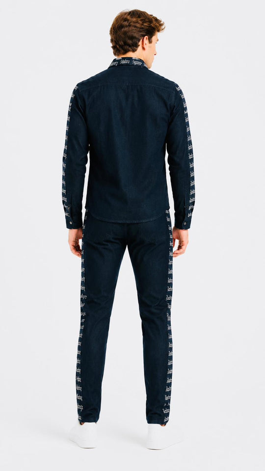 Zasberry Signature Denim Luxe Track Set