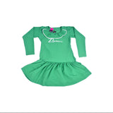 Zasberry ladies shot green dress