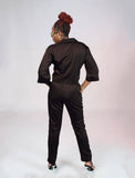 Zasberry Brown Ladies Blazers Two/Piece Set