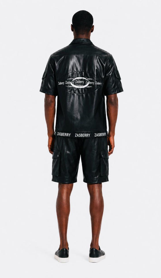 Zasberry Noir Men Luxe Leather Cargo Set