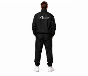 Zasberry Elite Nylon Tracksuit Set – Midnight Black Edition
