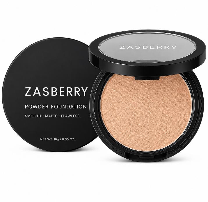 Zasberry Velvet Matte Powder Foundation – Flawless Skin Edition