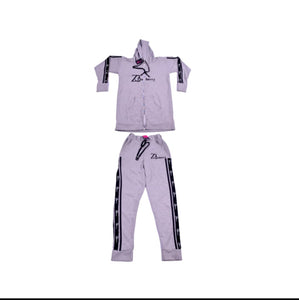Zasberry Unisex hoodie grey set