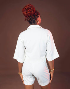 Zasberry White Blazers ladies two/piece set