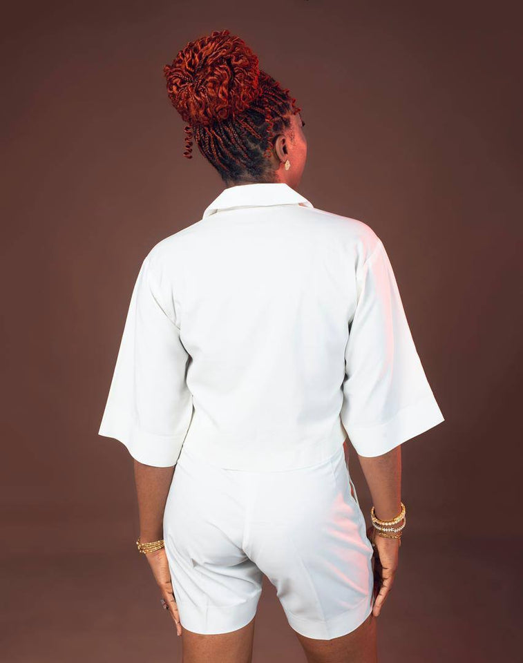 Zasberry White Blazers ladies two/piece set