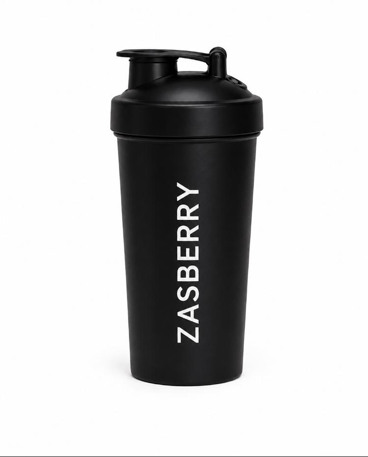 Zasberry Premium Performance Shaker Bottle – Matte Black Edition