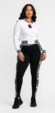 Zasberry Signature Monochrome Luxe Two-Piece Active Set