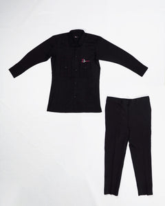 Zasberry Embroidery Logo Cotton Men Two-Piece set
