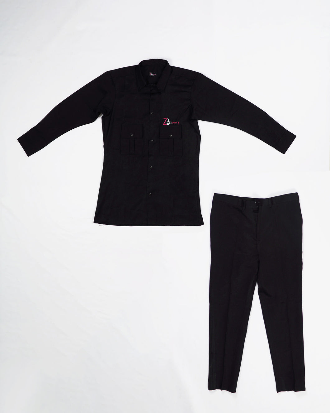 Zasberry Embroidery Logo Cotton Men Two-Piece set