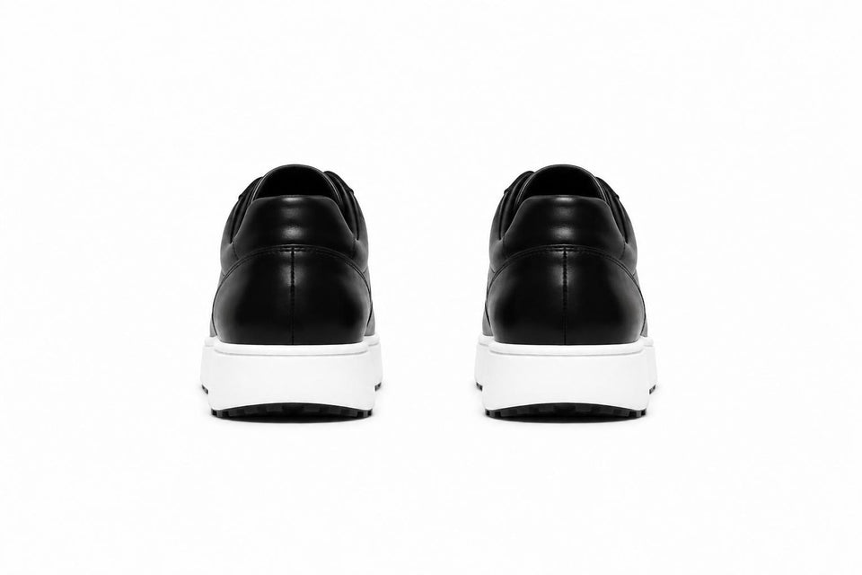 Zasberry® Noir Platform Leather Sneakers
