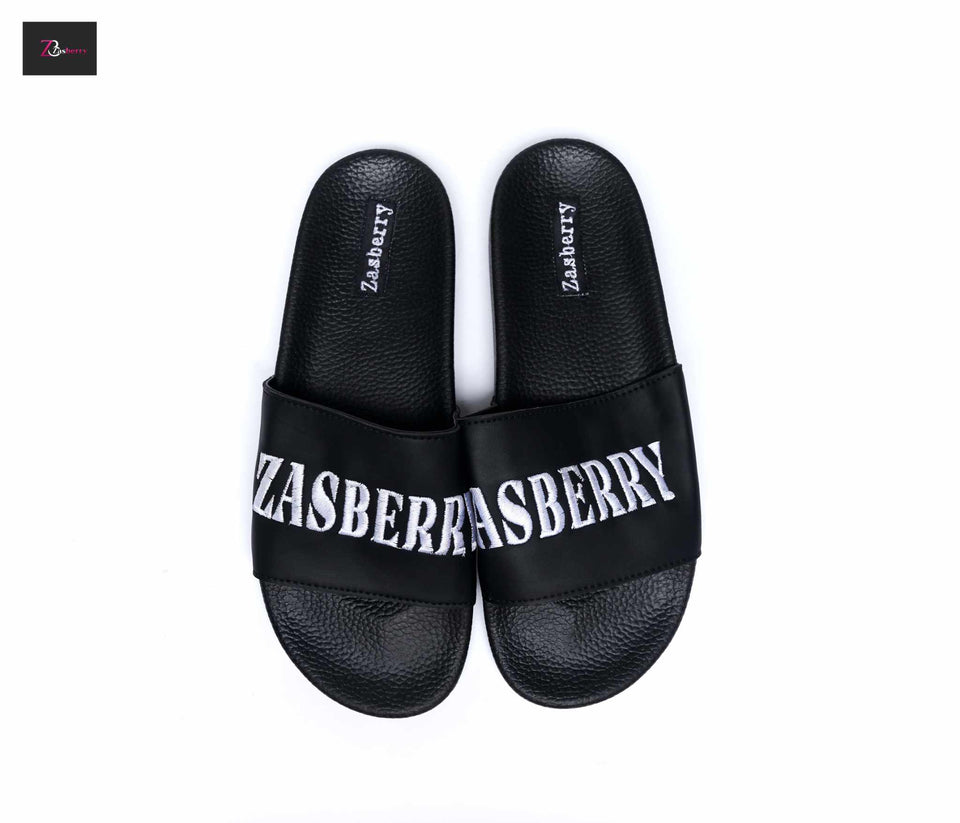 Zasberry Embroidery Slide Sandals