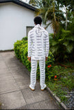 Zasberry Arctic Signature Luxe Tracksuit – White Monogram Edition by Zasberry