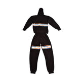 Zasberry Signature Stripe Black Tracksuits Set