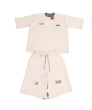 Zasberry Ivory Luxe Signature Short Set